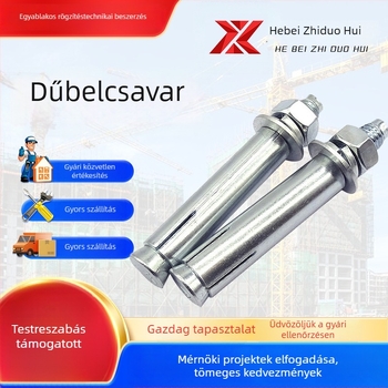 Rozsdamentes acél expanziós csavarok forróhorganyzott felülettel, belső expanziós típusú, M8/M10 mérnöki rögzítőelemek