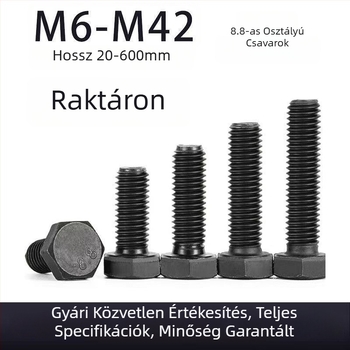 Külső hatszögfejű csavarok, magas szilárdságúak acélszerkezetekhez, nemzeti szabvány, 8.8-as osztály