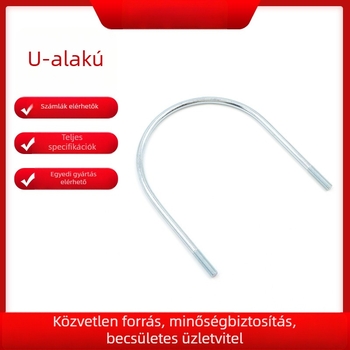 Rozsdamentes acélból készült U-csavar, forró-mártott galvanizált csőbilincs, fém hardver, nem szabványos csavar, megmunkálható