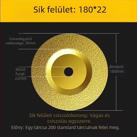 Gyémántos csiszolókorong öntöttvashoz és fémekhez, sík, 100 mm
