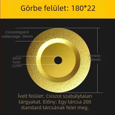 Gyémántos csiszolókorong öntöttvashoz és fémekhez, sík, 100 mm