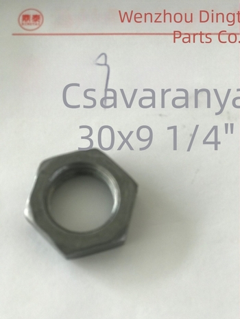 Galvanizált hatszögletű anyacsavar szorítócsavar, természetes szín, menet 2/1-14, 4.8-as osztály