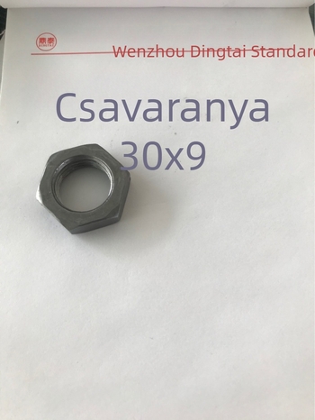 Galvanizált hatszögletű anyacsavar szorítócsavar, természetes szín, menet 2/1-14, 4.8-as osztály