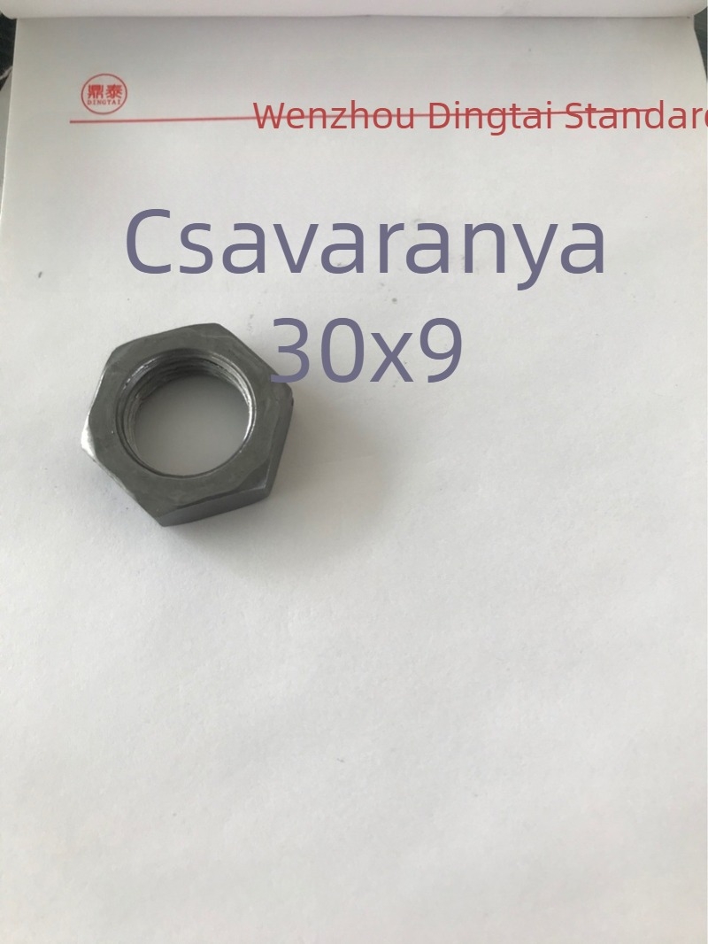 Galvanizált hatszögletű anyacsavar szorítócsavar, természetes szín, menet 2/1-14, 4.8-as osztály