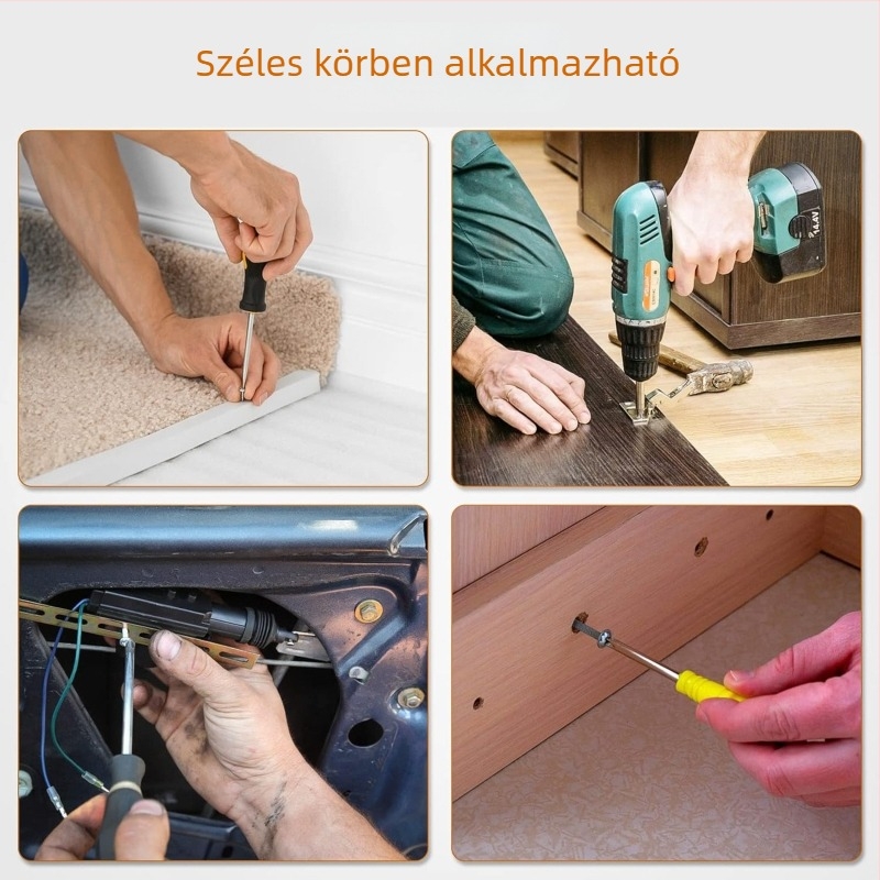 410 darabos dobozos készlet 304 rozsdamentes acél körfejű keresztes önmetsző csavarok, M3–M5