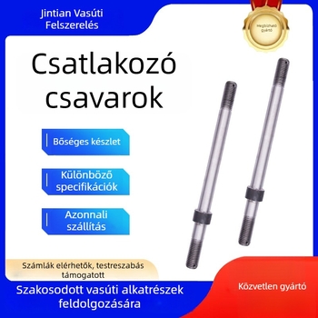 Kétfejű studláb vasúti váltókhoz, nagy szilárdságú síncsavar
