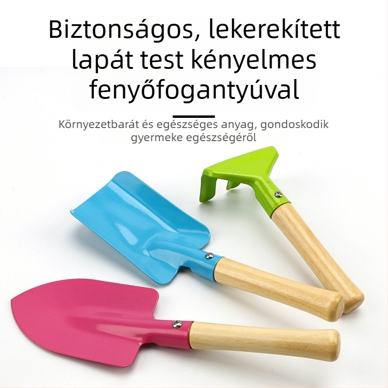 Kis homoklapát készlet – játék homokozóhoz, tengerparti ásáshoz és kertészkedéshez gyerekeknek