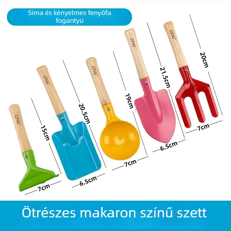 Kis homoklapát készlet – játék homokozóhoz, tengerparti ásáshoz és kertészkedéshez gyerekeknek