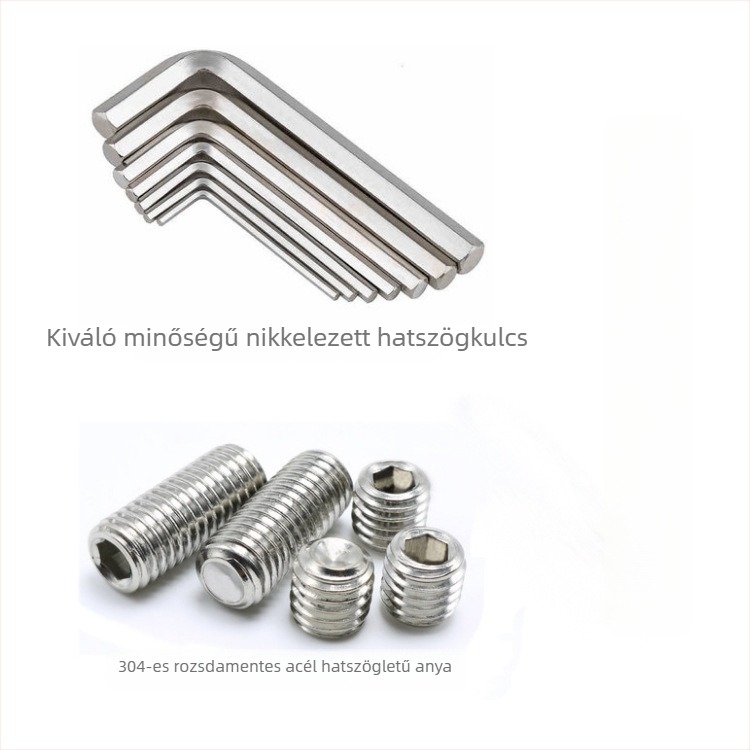 240 db M3/4/5/6/8 hatszögletű belsőmenetes csavar, rozsdamentes acél 304, készlet