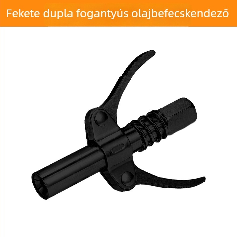 Önzáró zsírpisztoly-fej, csipesz típusú, magas nyomású, zsírpisztoly-kiegészítő