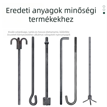 Q235B horgonycsavarok építéshez, 7- és 9-formájú horgonycsavarok