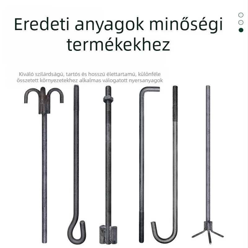Q235B horgonycsavarok építéshez, 7- és 9-formájú horgonycsavarok