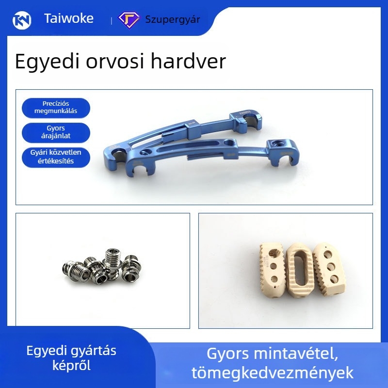 Egyedi nem szabványos csavarok és anyák öt-tengelyes CNC megmunkáláshoz, 304 rozsdamentes acél alkatrészek