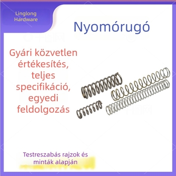 Nagy rugalmasságú összenyomó rugók, különböző specifikációk, precízen megmunkált