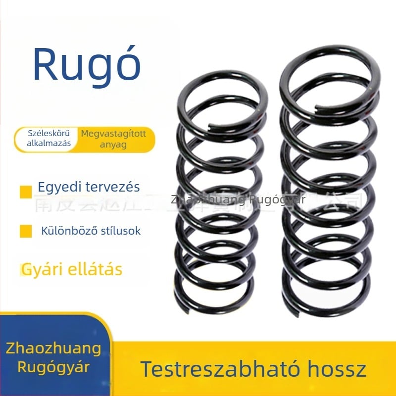 304 rozsdamentes acél kompressziós rugó visszatérő funkcióval, huzalátmérő 0,2–3,0 mm