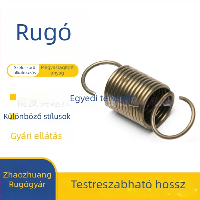 304 rozsdamentes acél kompressziós rugó visszatérő funkcióval, huzalátmérő 0,2–3,0 mm