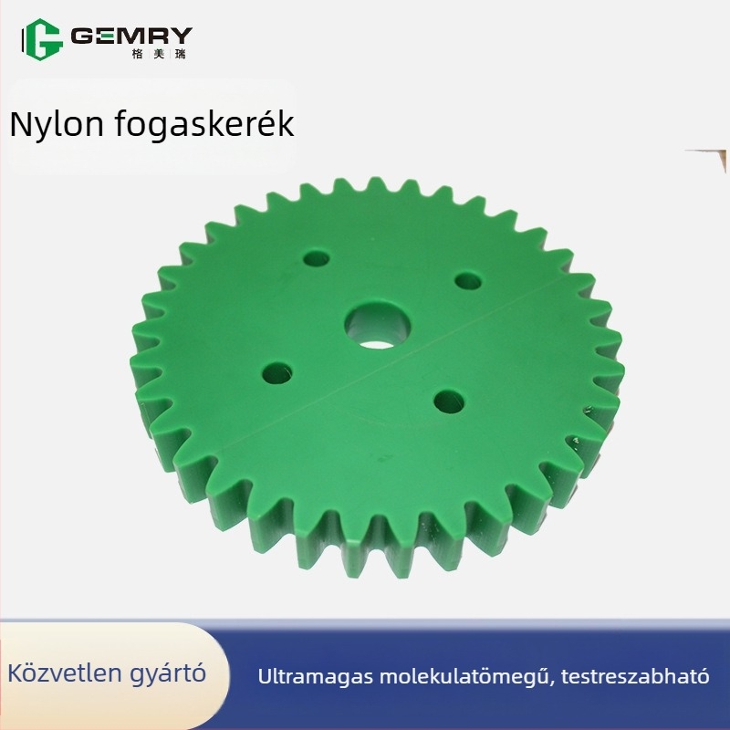 Nylon fogaskerék, kopásálló és önkenő átviteli alkatrész
