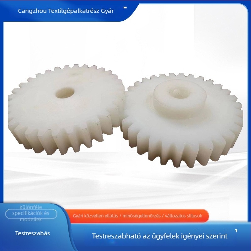 Egyedi nylon fogaskerék szállítószalagra PA6, hajtókerék, kiváló precizitású átvitel