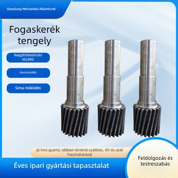 Rozsdamentes acélból készült spirál fogaskerék-tengely, modul 8, nagy teljesítményű nem szabványos áttétel, spirál orsó