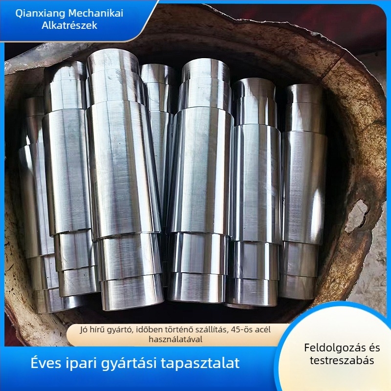 Rozsdamentes acélból készült spirál fogaskerék-tengely, modul 8, nagy teljesítményű nem szabványos áttétel, spirál orsó