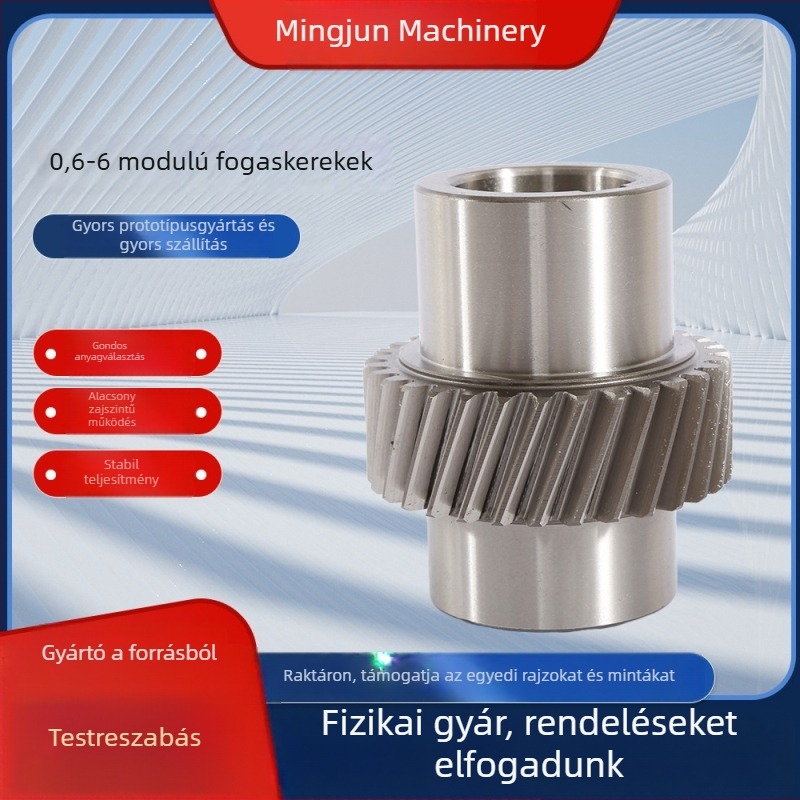 0.6–6 modulú fogaskerekek, nagy pontosságú hengeres átvitelihez, kis modul