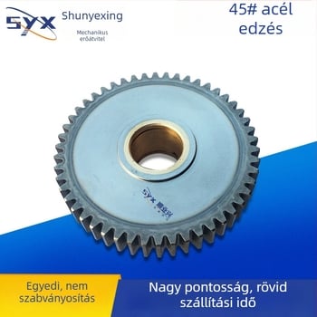 Egyedi, nem szabványos fogaskerekek, ferde fogazású fogaskerék, modulok 1, 2, 3,5 és 5; sín, ipari fogaskerék-gyűrű