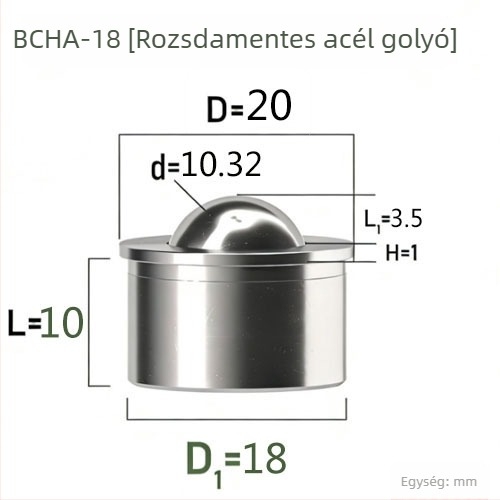 QX BCHA7.5 Univerzális acélgolyó pozicionáláshoz és préselt kötéshez