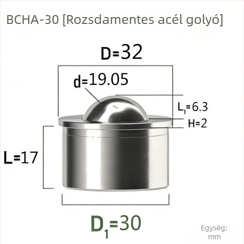 QX BCHA7.5 Univerzális acélgolyó pozicionáláshoz és préselt kötéshez