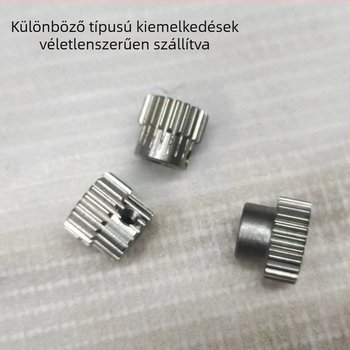 Rozsdamentes acélból készült cilindrikus egyenes fogazatú fogaskerék, modul 0,5, 16–40 foggal