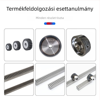 Hőkezelt hajlított fogasléc 45-ös acél vágógéphez