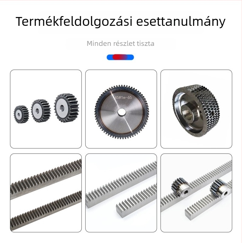 Hőkezelt hajlított fogasléc 45-ös acél vágógéphez