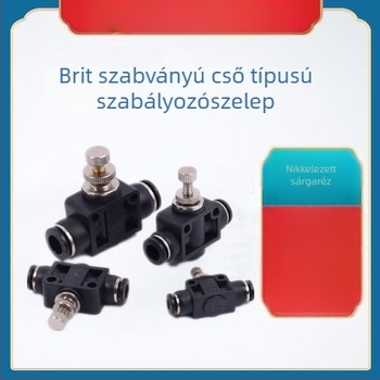 SA1/4 hüvelykes pneumatikus cső throttling csatlakozó, áramláskorlátozó és sebességszabályozó SA8, egyenes cső SU1/2