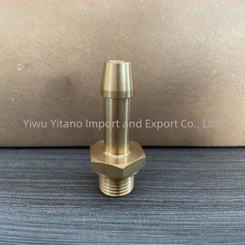 Kétoldalú sárgaréz pneumatikus csatlakozó, M16×1.5 menet, bal- és fordított menet, egyenes áthaladás