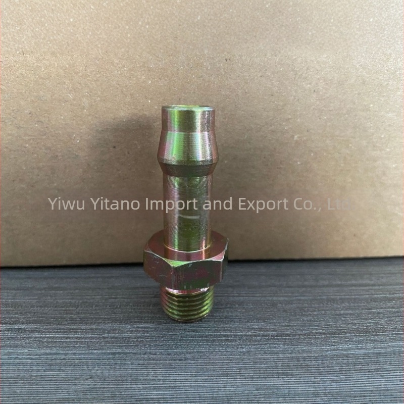 Kétoldalú sárgaréz pneumatikus csatlakozó, M16×1.5 menet, bal- és fordított menet, egyenes áthaladás