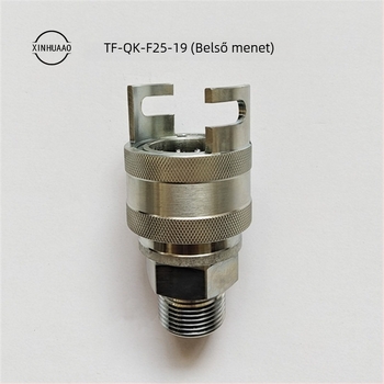 Levegőcsatorna gyorscsatlakozó TF-QK-F25-19, DN25, menetes, szorítóval