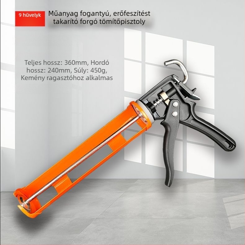 Erős üveg-szilikon tömítőpisztoly automatikus levágással, energia-megtakarítás, univerzális szilikon-adagoló