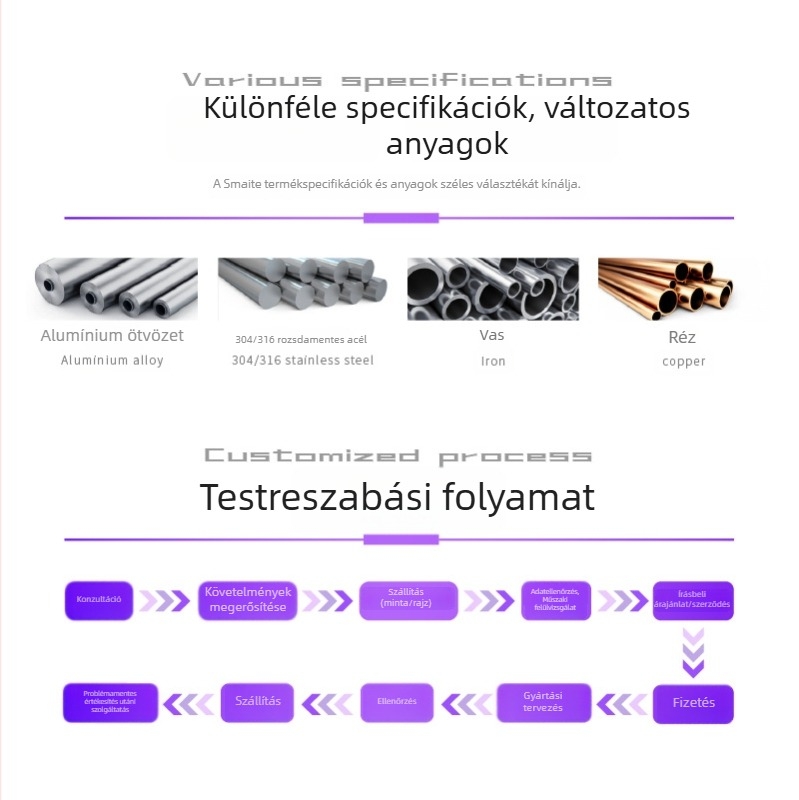 Testreszabott 304 rozsdamentes acél pneumatikus henger, kettős működés, Ø25 mm átmérő, max. löket 15000 mm, nagy tolóerő, rajz alapján készítve