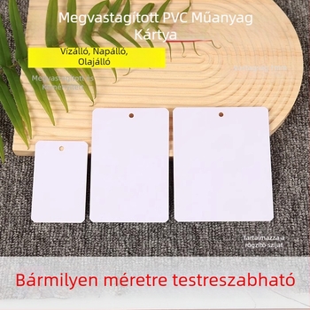 Üres PVC azonosító címkék, műanyag kártyák, vízálló akasztó címkék, jelölő címkék, kültéri akasztó címkék, kézzel írt címkék