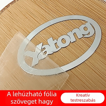 nikkel fém logó, háromdimenziós felosztott címke nyomtatott betűkkel, fém matrica, elektroformált védjegy