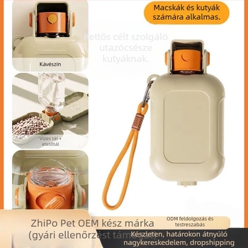 Kutyák számára kültéri használatra, nagy kapacitású összecsukható vízpalack
