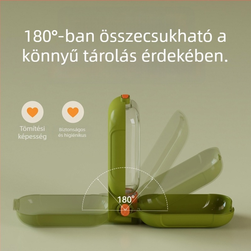 Kutyák számára kültéri használatra, nagy kapacitású összecsukható vízpalack