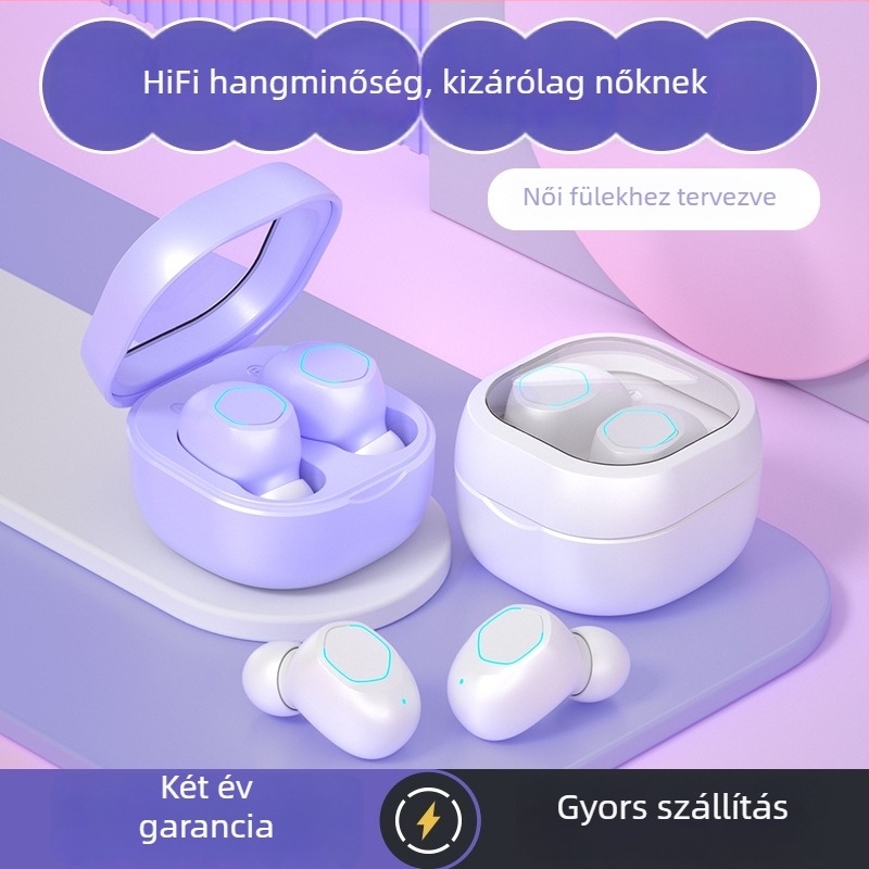 M21TWS valódi vezeték nélküli fülhallgatók, mini méretűek, sportos, zajcsökkentés, kiváló hangzás, alacsony késleltetés