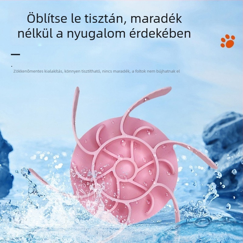 Egyedi macska- és kutya lassú etető matrac szilikonból, juharfalevél alakú, élelmiszer-minőségű, ventuzával, környezetbarát
