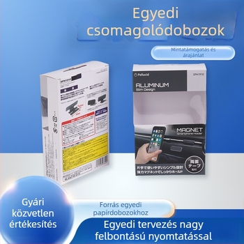 Személyre szabott színes csomagoló dobozok 3C digitális készülékekhez, tervezés és nyomtatás, mintavétel és logó testreszabás