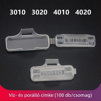 3010 Vízálló, átlátszó kábelcímke keret LMC4010 azonosítódobozzal