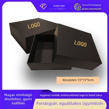 Raktáron: luxus kis ajándékdoboz USB-meghajtóval illóolajjal és Bluetooth fülhallgatóval, négyzet alakú fedél-bázis csomagolás