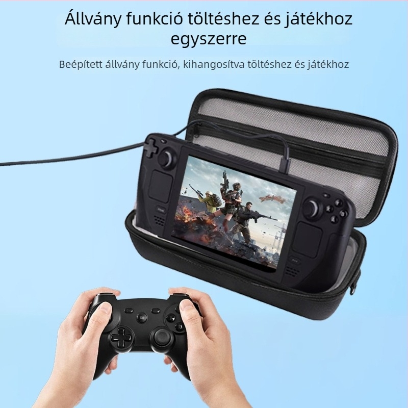 EVA keményhéjas tok Asus ROG Ally játékkonzolhoz, teljes védelem és ütésálló tartó