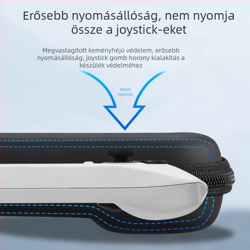 EVA keményhéjas tok Asus ROG Ally játékkonzolhoz, teljes védelem és ütésálló tartó