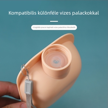 Műanyag kisállat ivóvízforrás, hordozható, kutyák és macskák számára, felakasztható