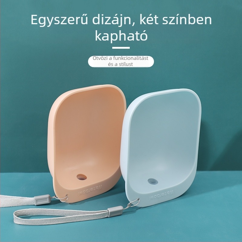 Műanyag kisállat ivóvízforrás, hordozható, kutyák és macskák számára, felakasztható